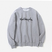 (CR05) M/G LOGO CREWNECK GRAY