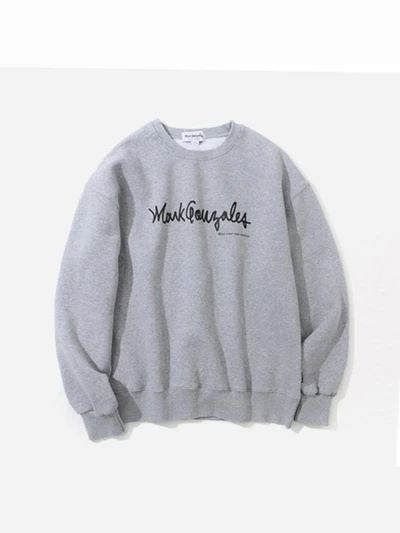 (CR05) M/G LOGO CREWNECK GRAY