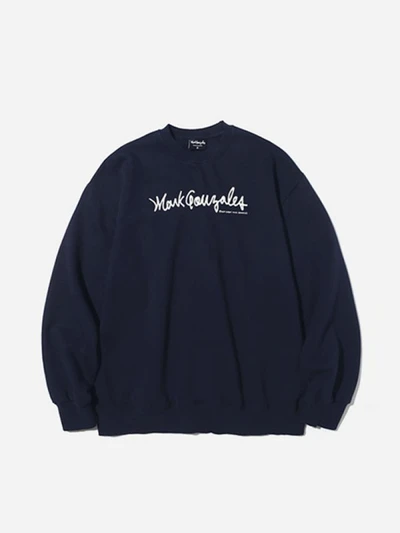 (CR05) M/G LOGO CREWNECK NAVY