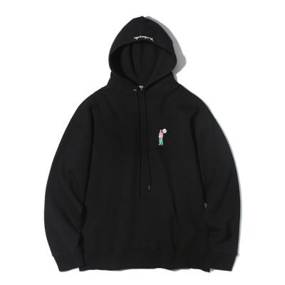 (HD07) SOMETHING HOODIE BLACK