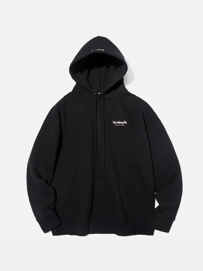 (HD10) M/G SMALL LOGO HOODIE-BLACK