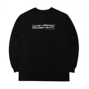 AUTOGRAPH LOGO LONG SLEEVE T SHIRTS - BLACK/WHITE