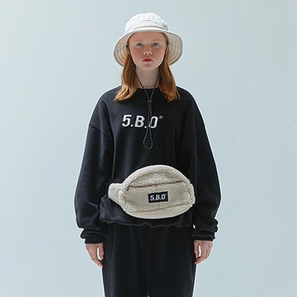 5.B.O FLEECE JUMPER-BLACK