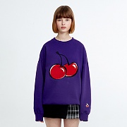 [԰] BIG CHERRY SWEATSHIRT HA [PURPLE]