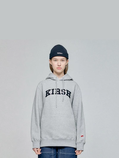 KIRSH ARCH LOGO HOODIE HA [GRAY]