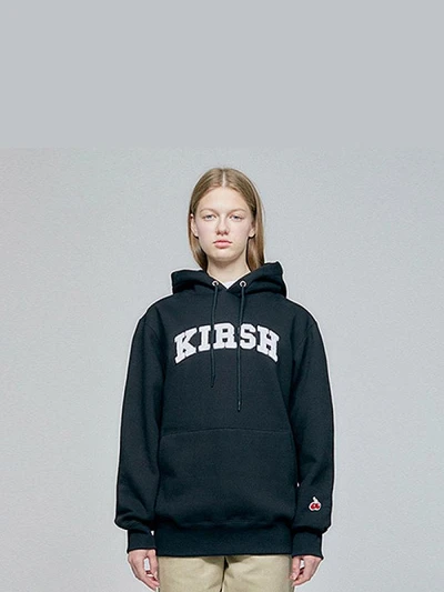KIRSH ARCH LOGO HOODIE HA [BLACK]