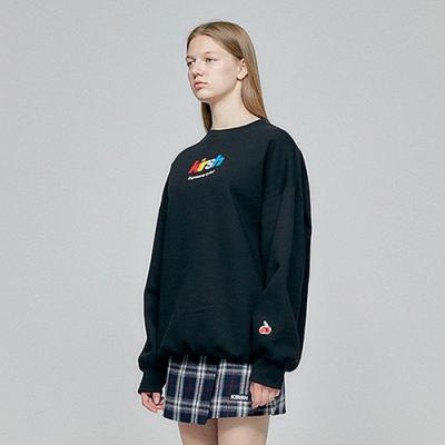 RAINBOW LOGO SWEATSHIRT HA [BLACK]