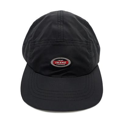 OVAL 5 PANEL HAT-BLACK