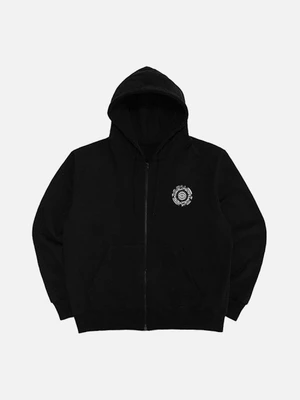 OFFICIAL SEALED ZIP UP HOODIE-BLACK/WHITE