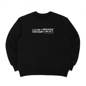 AUTOGRAPH LOGO CREWNECK SWEATSHIRTS-BLACK/WHITE