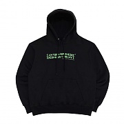 AUTOGRAPH LOGO HOODIE-BLACK/GREEN