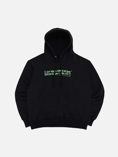 AUTOGRAPH LOGO HOODIE-BLACK/GREEN