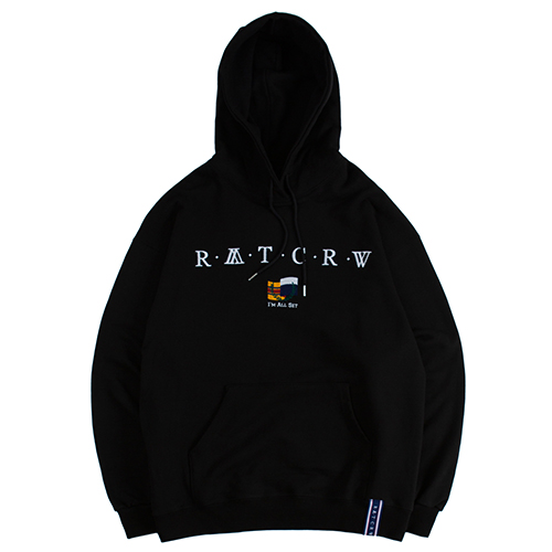[ROMANTIC CROWN] RMTCRW Flag Hoodie_black