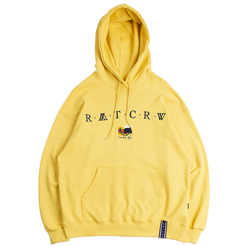 [ROMANTIC CROWN] RMTCRW Flag Hoodie_butter