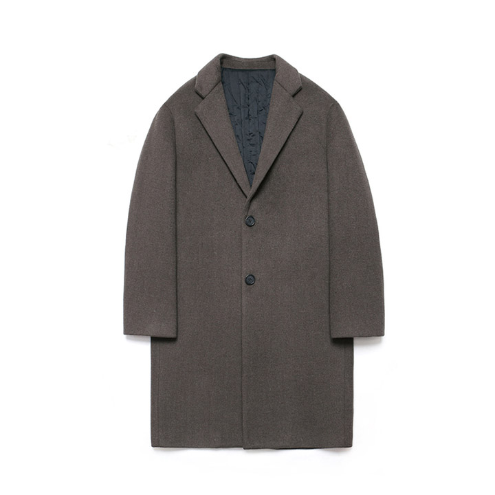 Wool Single Coat_Fig Bean