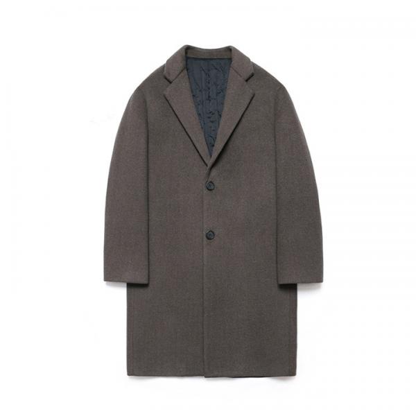 Wool Single Coat_Fig Bean