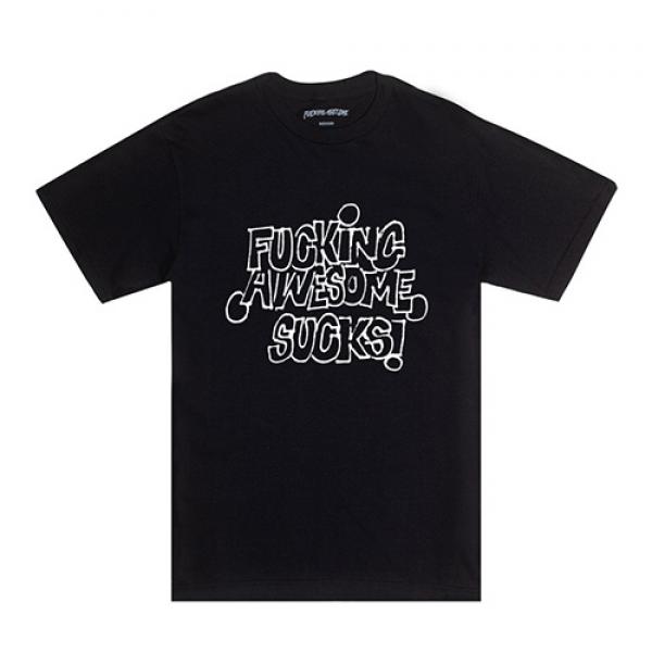 Fucking Awesome Sucks Tee-Black