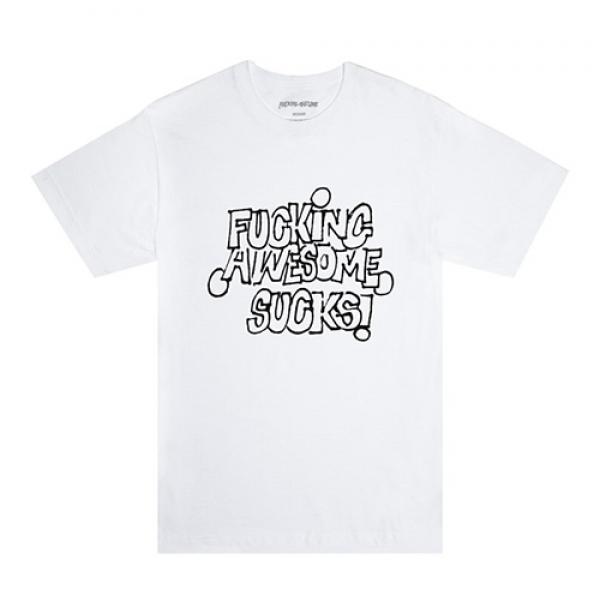 Fucking Awesome Sucks Tee-White