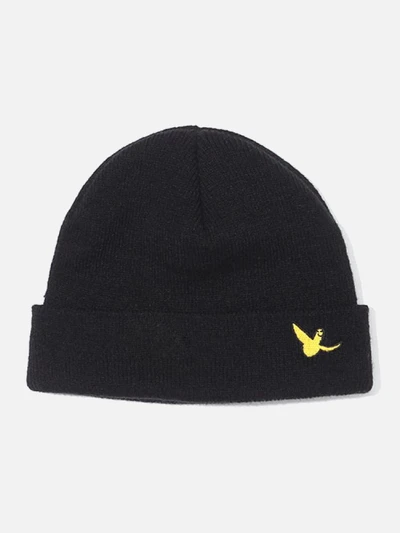 (MG1807CA01BK) ANGEL LOGO BEANIE-BLK