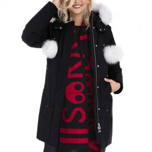 (MK2003LP_290) 2018 스틸링 여자패딩 LADIES STIRLING PARKA-BLACK (wht fur)