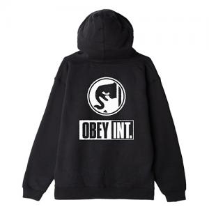 (111731856) OBEY INT. ICON HOOD FLEECE-BLK