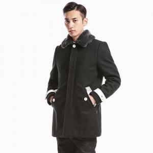 [ROMANTIC CROWN] SHIT MAC COAT_BLK