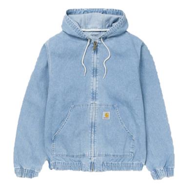 (I024845)ACTIVE JACKET-BLUE STONE BLEACHED
