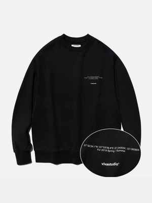 [ISVT23] NEW LOCATION CREWNECK IS [BLACK]