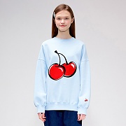 BIG CHERRY SWEATSHIRT IS [BLUE]