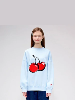 BIG CHERRY SWEATSHIRT IS [BLUE]