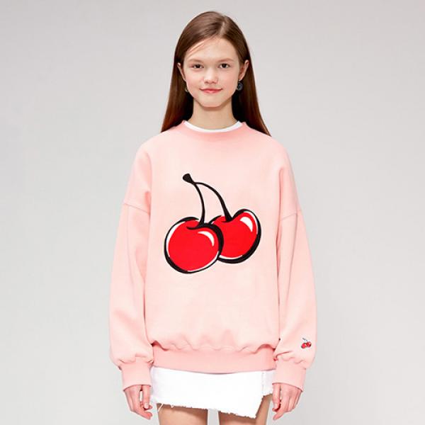 BIG CHERRY SWEATSHIRT IS [PINK]