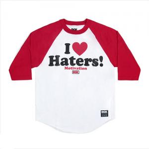 [DGK] HATERS TEE-RED/WHITE