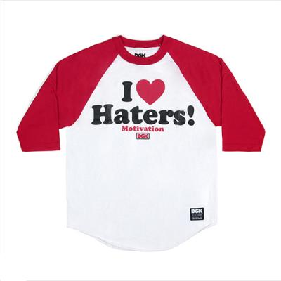 [DGK] HATERS TEE-RED/WHITE