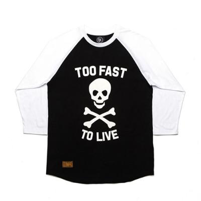 TOO FAST RAGLAN-BLACK