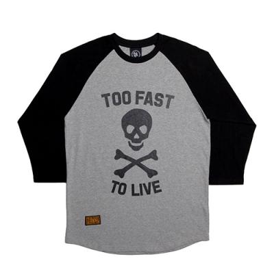 TOO FAST RAGLAN-GRAY