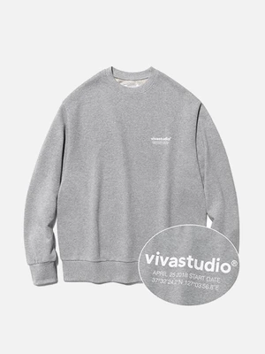 [ISVT20] LOCATION LOGO CREWNECK IS [MELANGE]