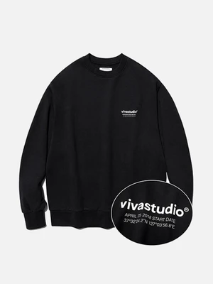 [ISVT20] LOCATION LOGO CREWNECK IS [BLACK]