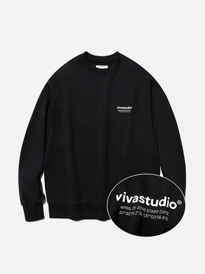 [ISVT20] LOCATION LOGO CREWNECK IS [BLACK]