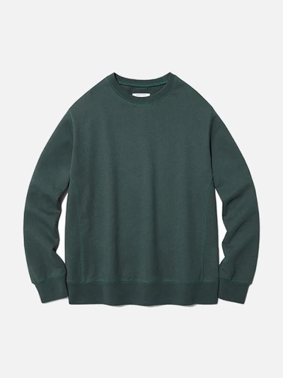[ISVT21] DYED COLOR CREWNECK IS [OLIVE]
