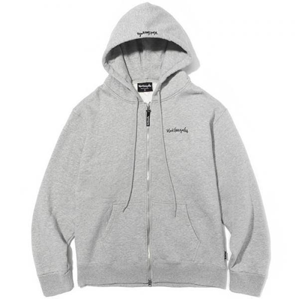 (HD12) MARK GONZALES HOODIE ZIP UP GRAY