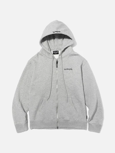 (HD12) MARK GONZALES HOODIE ZIP UP GRAY