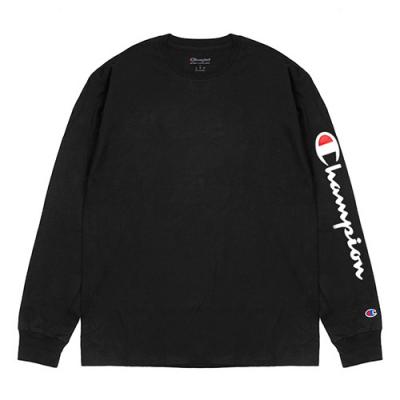(GT78H) 팔로고 스크립트 클래식 긴팔티 BLACK