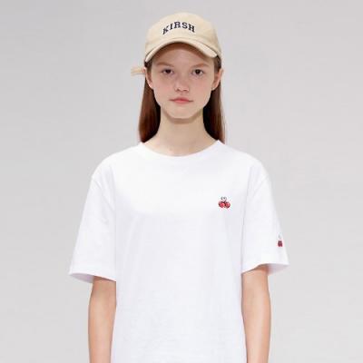 HEART CHERRY T-SHIRTS IS [WHITE]