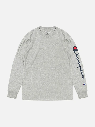 (GT78H) 팔로고 스크립트 클래식 긴팔티 OXFORD GREY