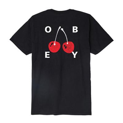 (163081895) OBEY CHERRIES 2 TEE-BLK