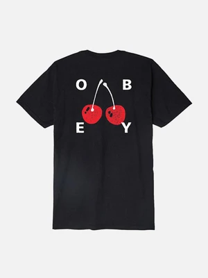 (163081895) OBEY CHERRIES 2 TEE-BLK