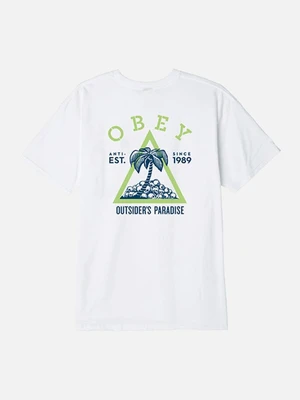 (163081923) OBEY OUTSIDER'S PARADISE TEE-WHT