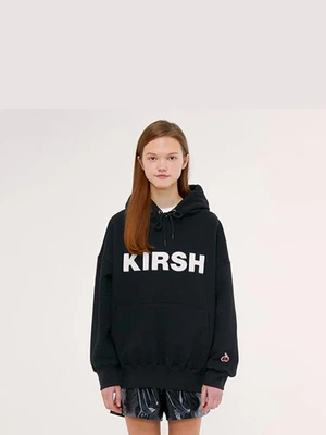 KIRSH LOGO HOODIE IS [BLACK]