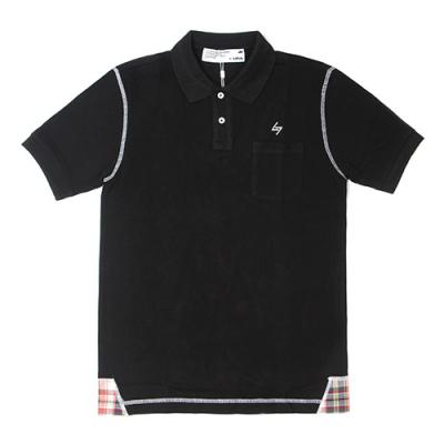 LIFUL POCKET POLO TEE-BLK