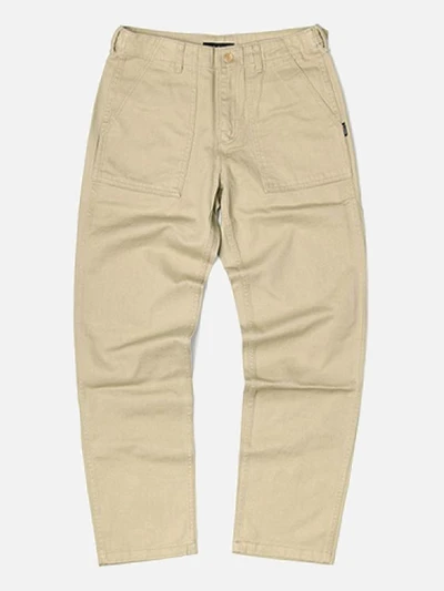 HEAVY FATIGUE PANTS-BEIGE